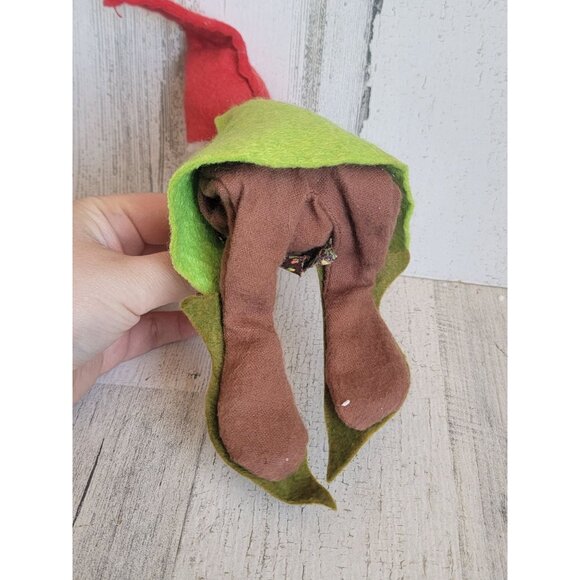 vintage Annalee 1963 elf vest gnome green red Xmas collectible - Picture 5 of 6